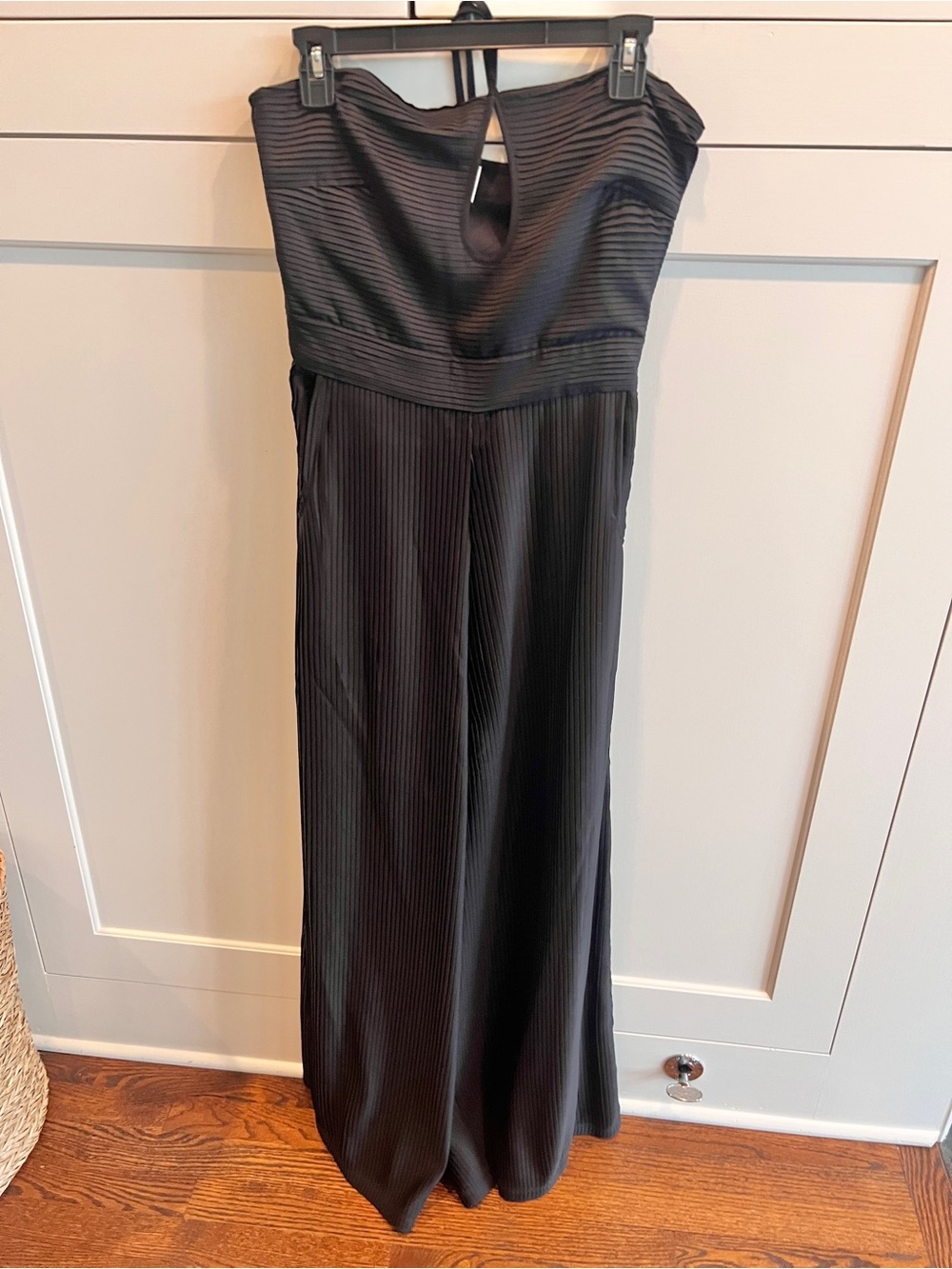 Carolina K Pleated Black Jumpsuit-small